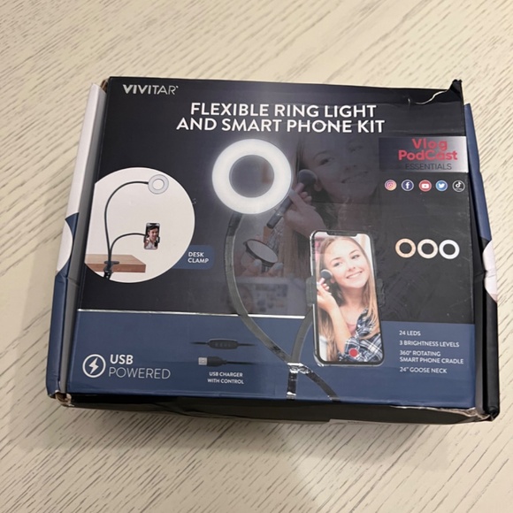 Vivitar Flexible Ring Light Kit - Take your ring light everywhere! - Picture 3 of 3